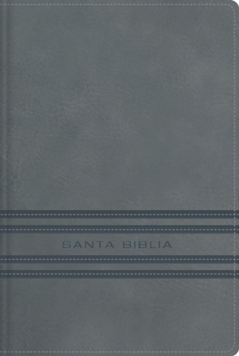 NBLA, Santa Biblia, Edicion versificada, Tamano bolsillo, Leathersoft, Gris, Palabras de Jesus en rojo, Comfort Print - NBLA-Nueva Biblia de Las Ameri