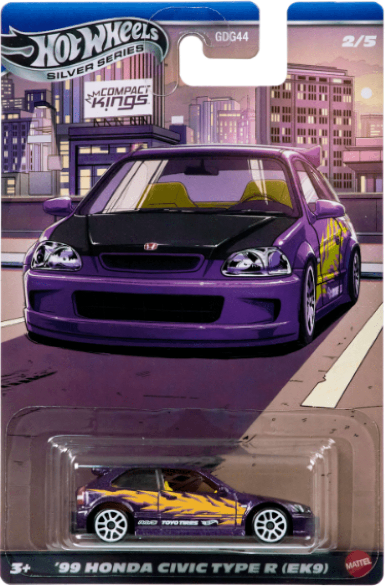 Hot Wheels Silver Series – '99 Honda Civic Type R (EK9) (1:64)