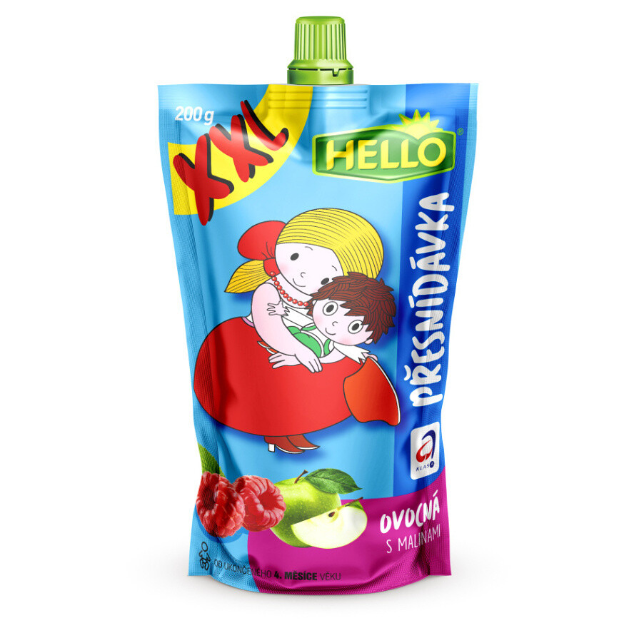 HELLO XXL kapsička s malinami 200 g x 10 kusů, poškozený obal