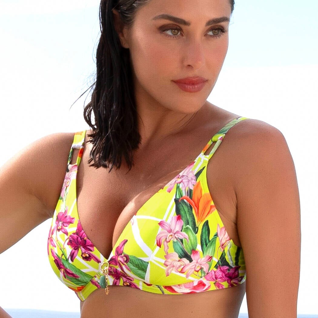 Plavková podprsenka nevyztužená LISE CHARMEL (ABB2593-15), Barva žlutá, Velikost 75D