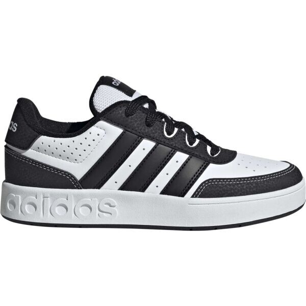 adidas BREAKBASE J Dětská volnočasová obuv, bílá, velikost 35.5