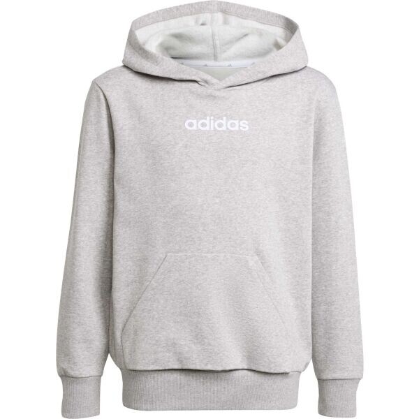 adidas LINEAR FL HD J Dětská mikina, šedá, velikost