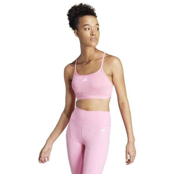 adidas AEROREACT TRAINING BRA Dámská sportovní podprsenka, růžová, velikost M C-D