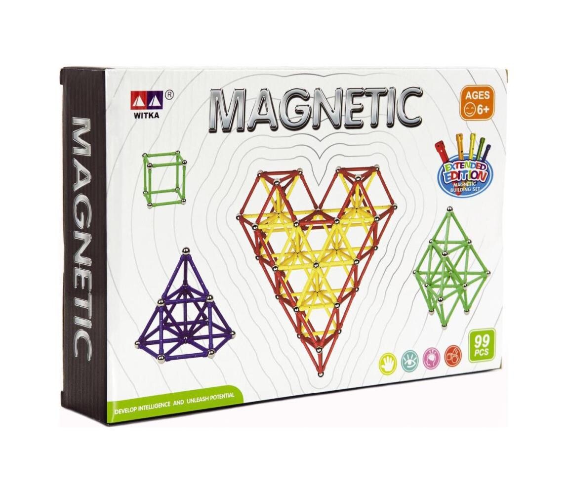 Teddies Magnetická stavebnice 99 ks 00311269