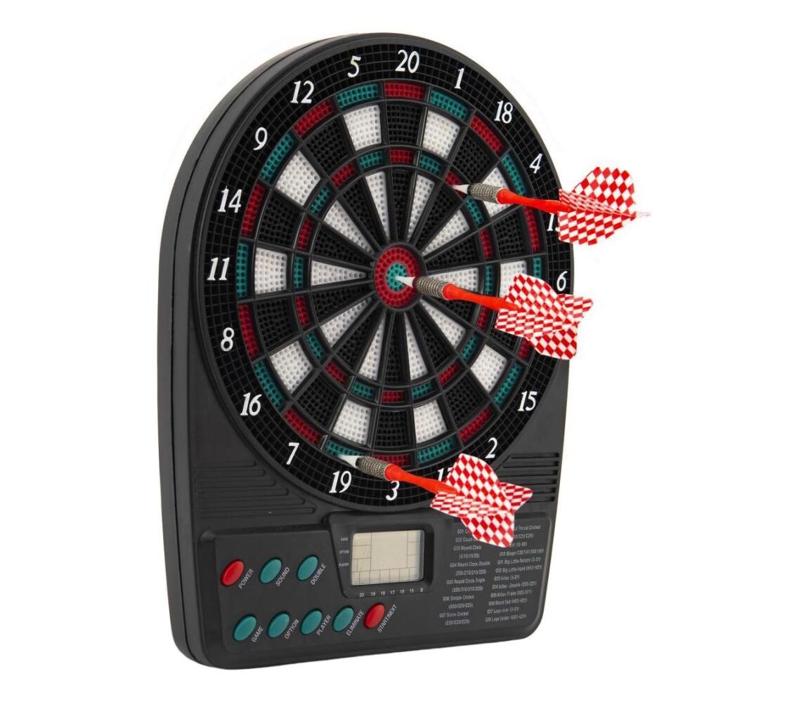 Teddies Elektronický terč + 3 šipky 3xAA 00850469