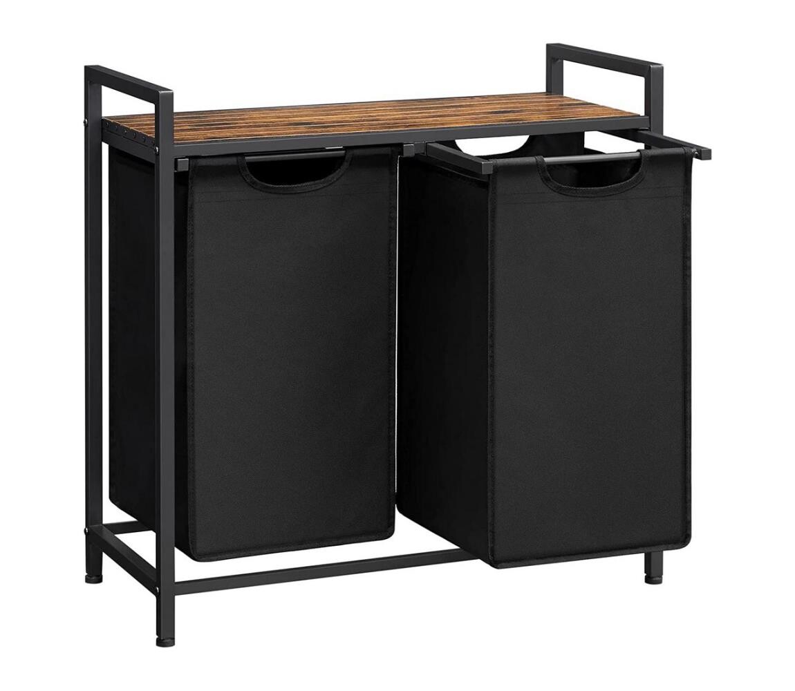 Koš na prádlo REX hnědá/černá BLH201B01V2