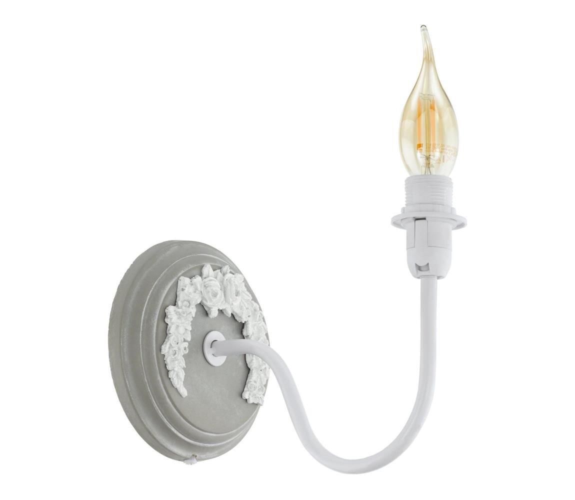 Eglo 33005 - Nástěnná lampa 1xE14/40W/230V bílá/šedá 33005