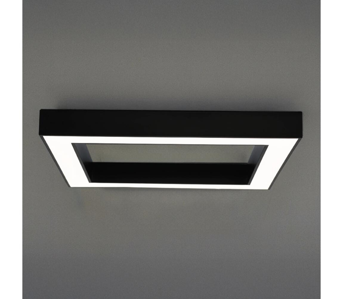 LED Stropní svítidlo LED/100W/230V 3000/4000/6500K 80x80 cm černá CL7532