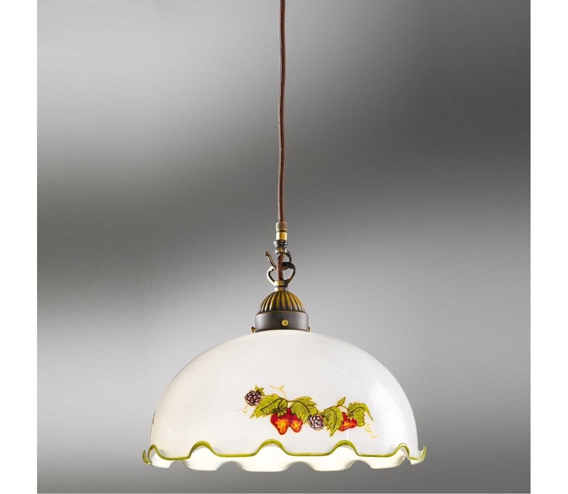 Kolarz 731.30.113 - Lustr na lanku NONNA 1xE27/75W/230V pr. 20 cm víno/jahody 731.30.113