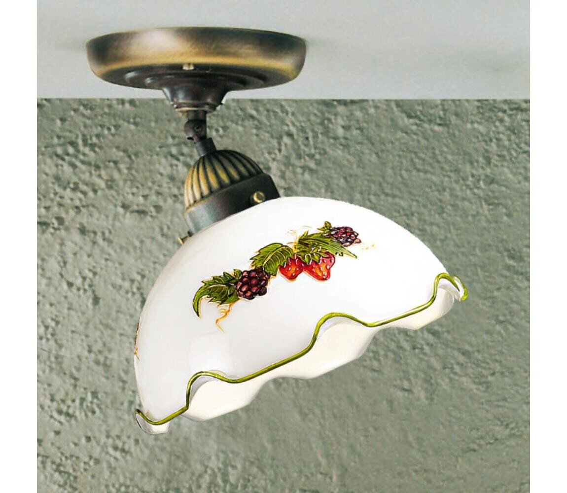 Kolarz 731.10.113 - Přisazený lustr NONNA 1xE27/75W/230V pr. 20 cm víno/jahody 731.10.113