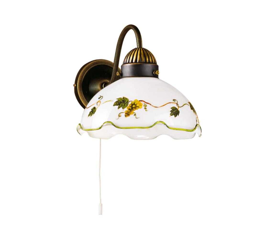 Kolarz 731.61.110 - Nástěnná lampa NONNA 1xE27/75W/230V víno 731.61.110