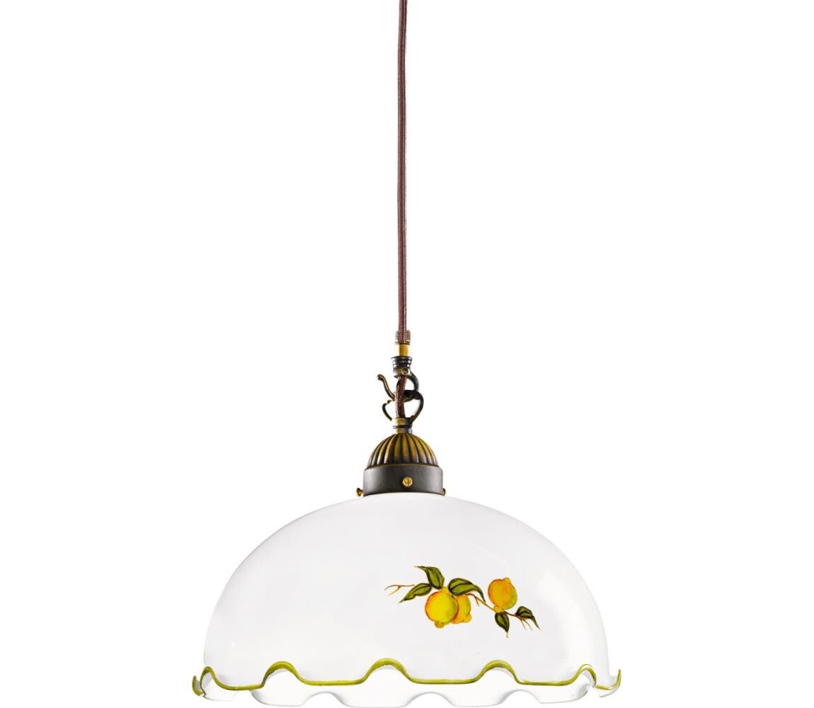 Kolarz 731.30.117 - Lustr na lanku NONNA 1xE27/75W/230V pr. 30 cm citrony 731.30.117
