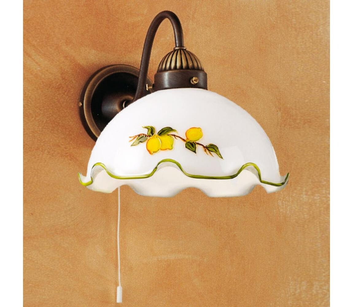 Kolarz 731.61.116 - Nástěnná lampa NONNA 1xE27/75W/230V citrony 731.61.116