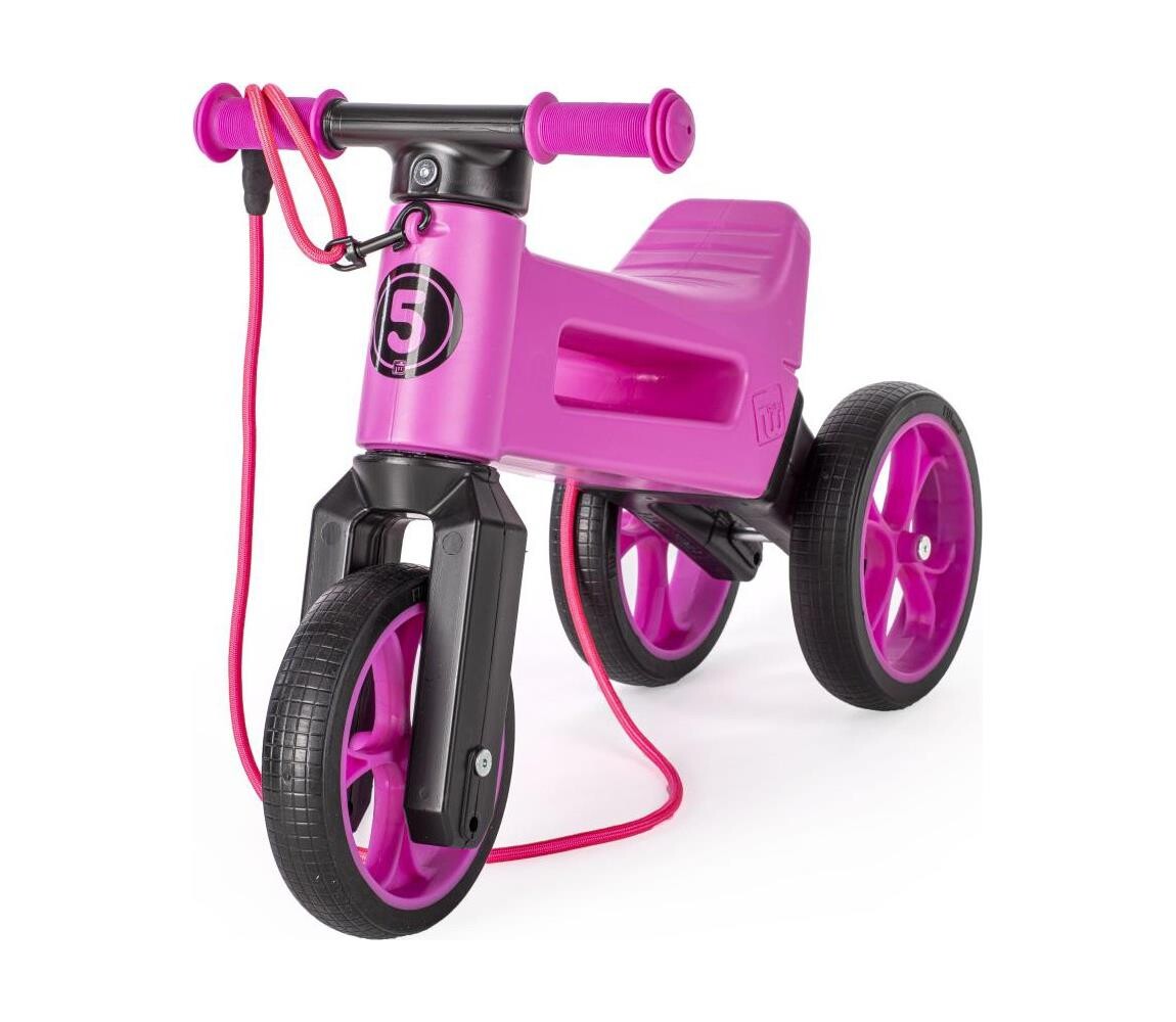 Funny Wheels - Odrážedlo 2v1 RIDER SUPER SPORT růžová/černá 11404863