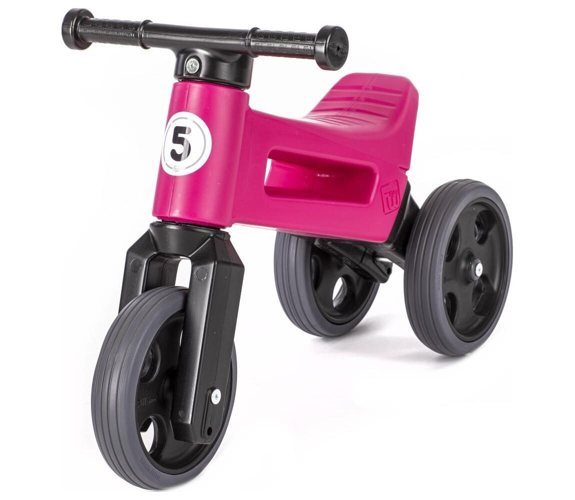 Funny Wheels - Odrážedlo 2v1 RIDER SPORT růžová/černá 11408526