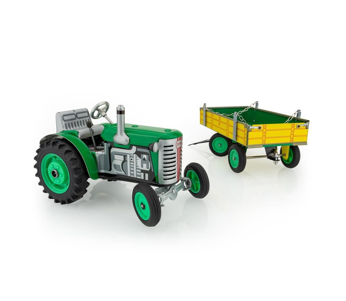 Traktor s valníkem na klíček KOVAP zelená/žlutá 95001395