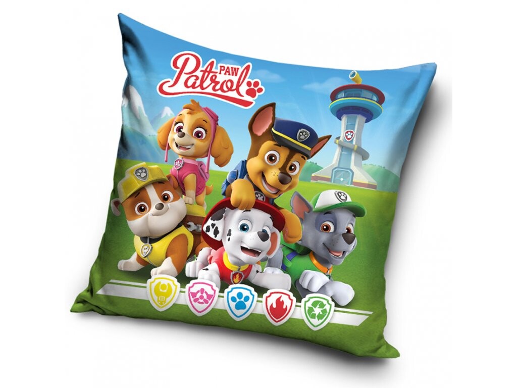 Carbotex Povlak na polštářek 40x40 cm - Tlapková Patrola Fantastická pětka