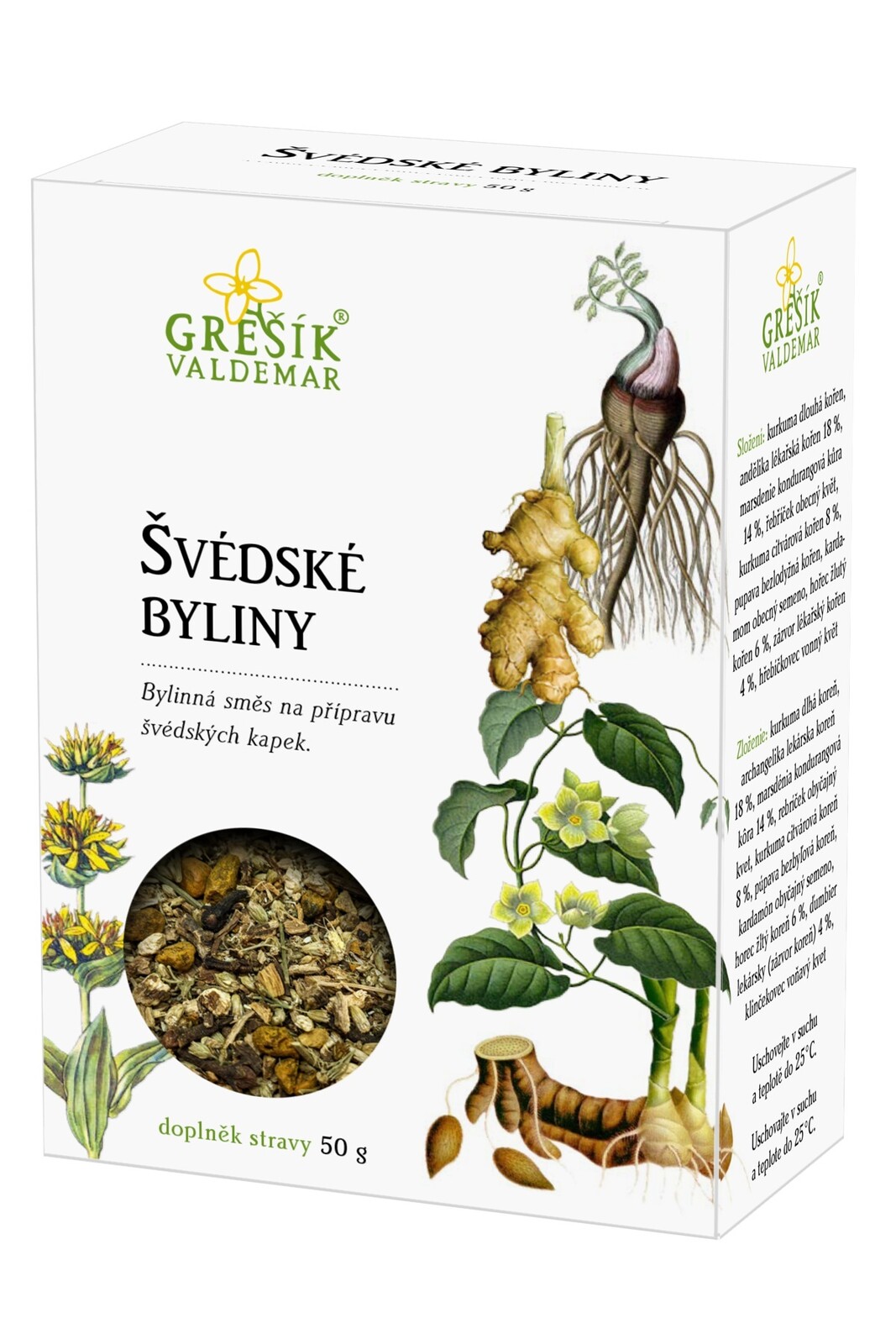 Valdemar Grešík Grešík Švédské byliny sypané 50 g