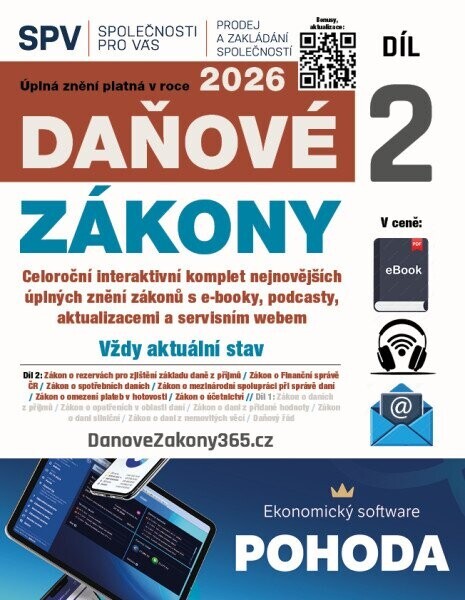 Daňové zákony 2026 (Díl 2.) | Neuveden