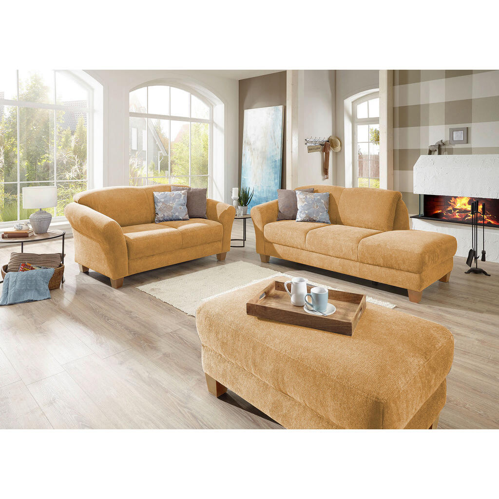 Sit & More LENOŠKA, textil, hořčicově žlutá