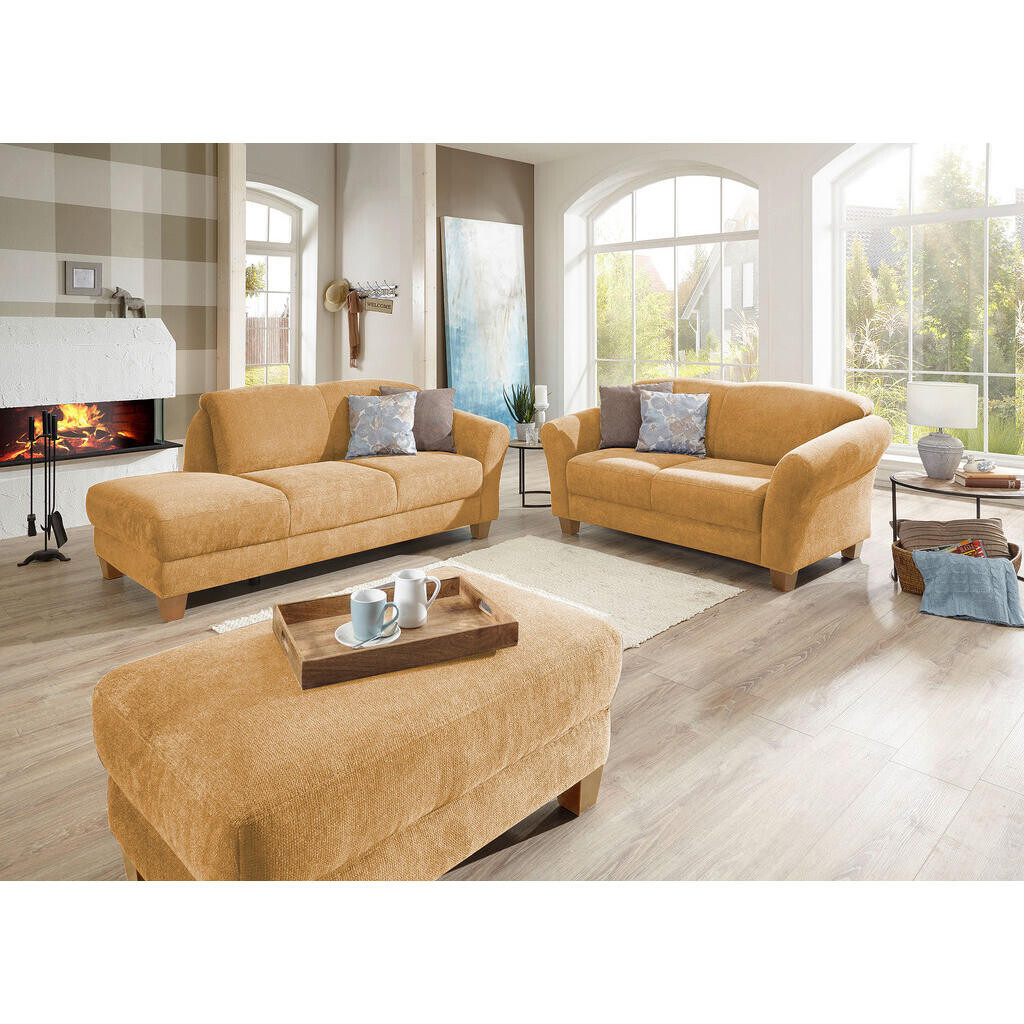 Sit & More DVOUMÍSTNÁ POHOVKA, textil, hořčicově žlutá