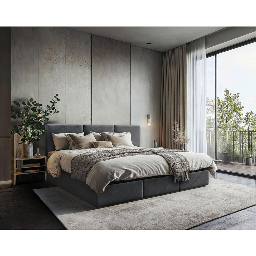 MID.YOU POSTEL PRO CELOU RODINU, 210/200 cm, antracitová