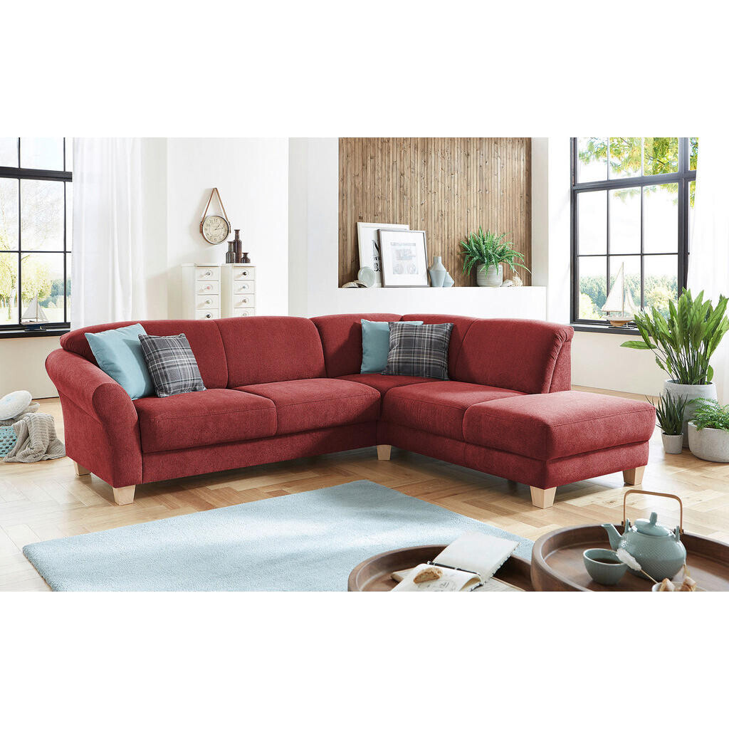 Sit & More ROHOVÁ SEDAČKA, textil, červená