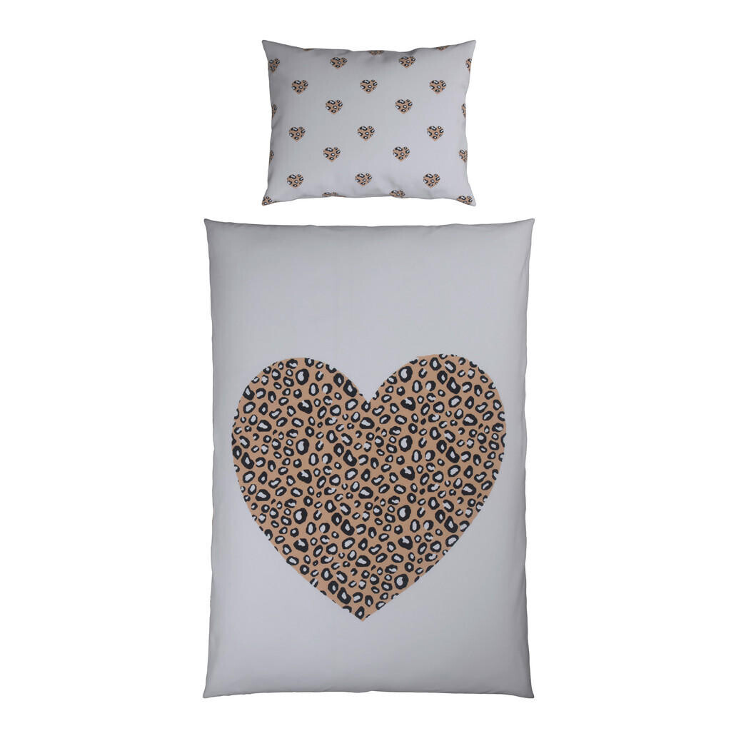 Patinio OBOUSTRANNÉ POVLEČENÍ, tkaná látka, hnědá, bílá, 100/135 cm