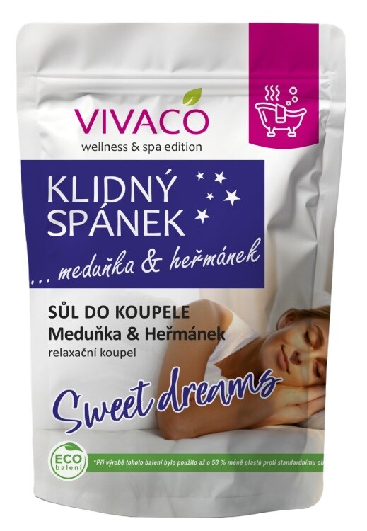 Vivaco Sůl do koupele KLIDNÝ SPÁNEK 1000 g