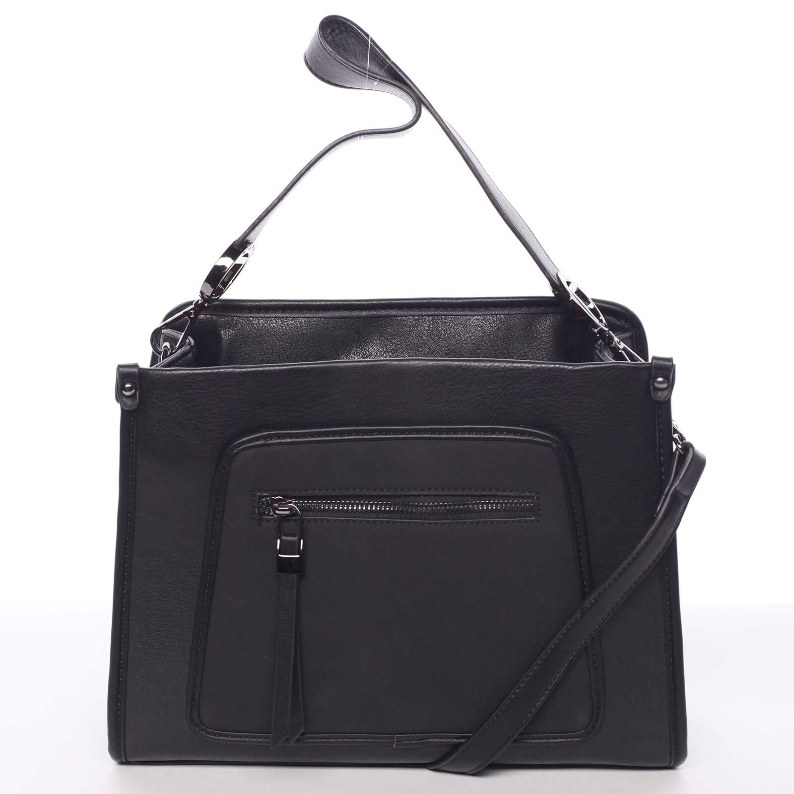 Unikátní elegantní střední kabelka pro dámy černá - MARIA C Urania černá