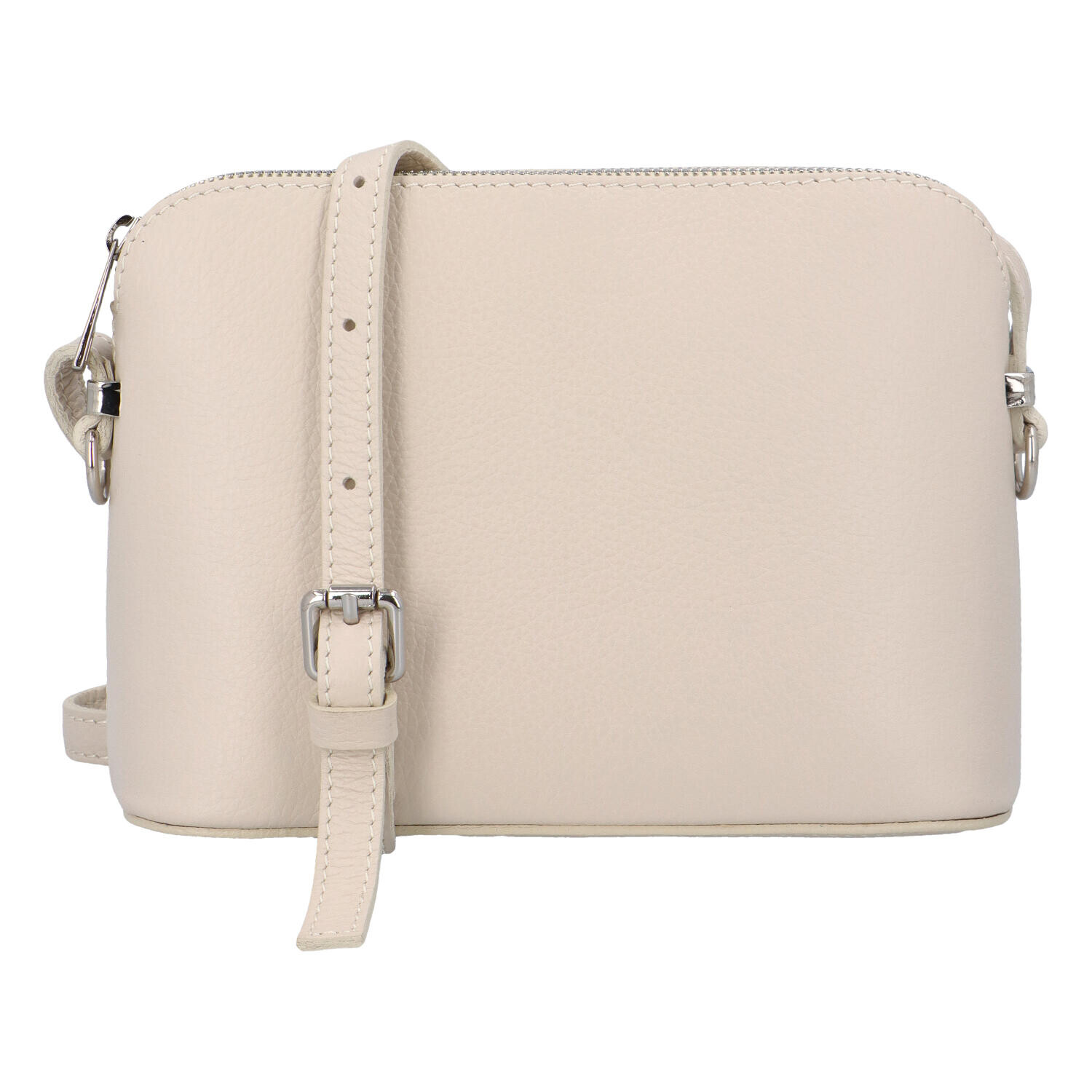 Dámská kožená crossbody kabelka béžová - ItalY M7772 béžová