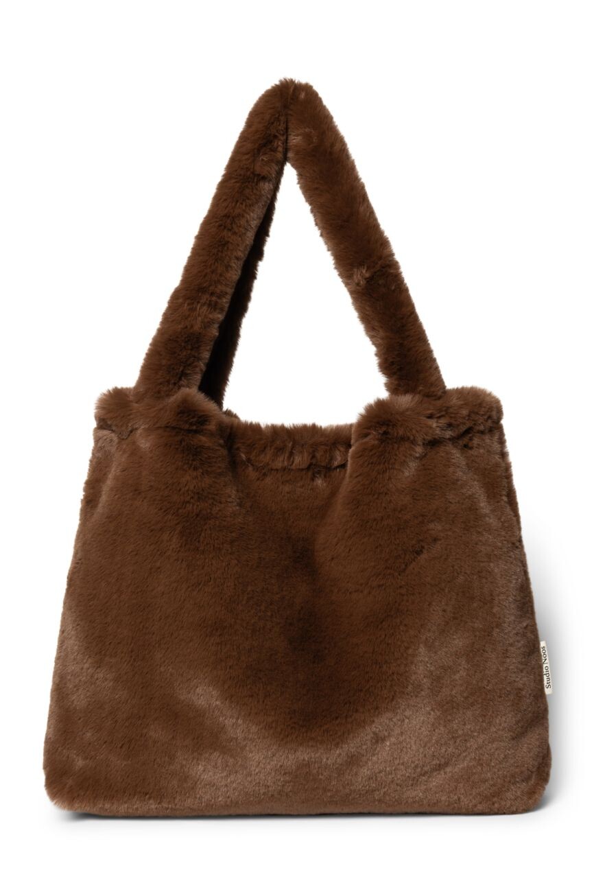 STUDIO NOOS Faux Fur MOM BAG | Brown