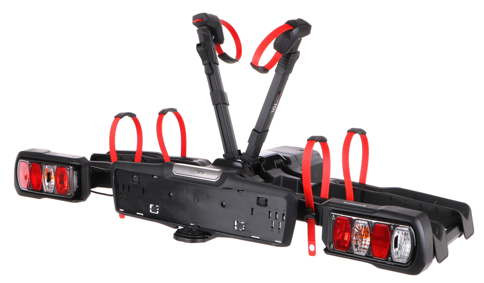 Nosič kol na tažné zařízení E-BIKE 2 PREMIUM - 2 elektrokola, nosnost 60kg, skládací SIXTOL