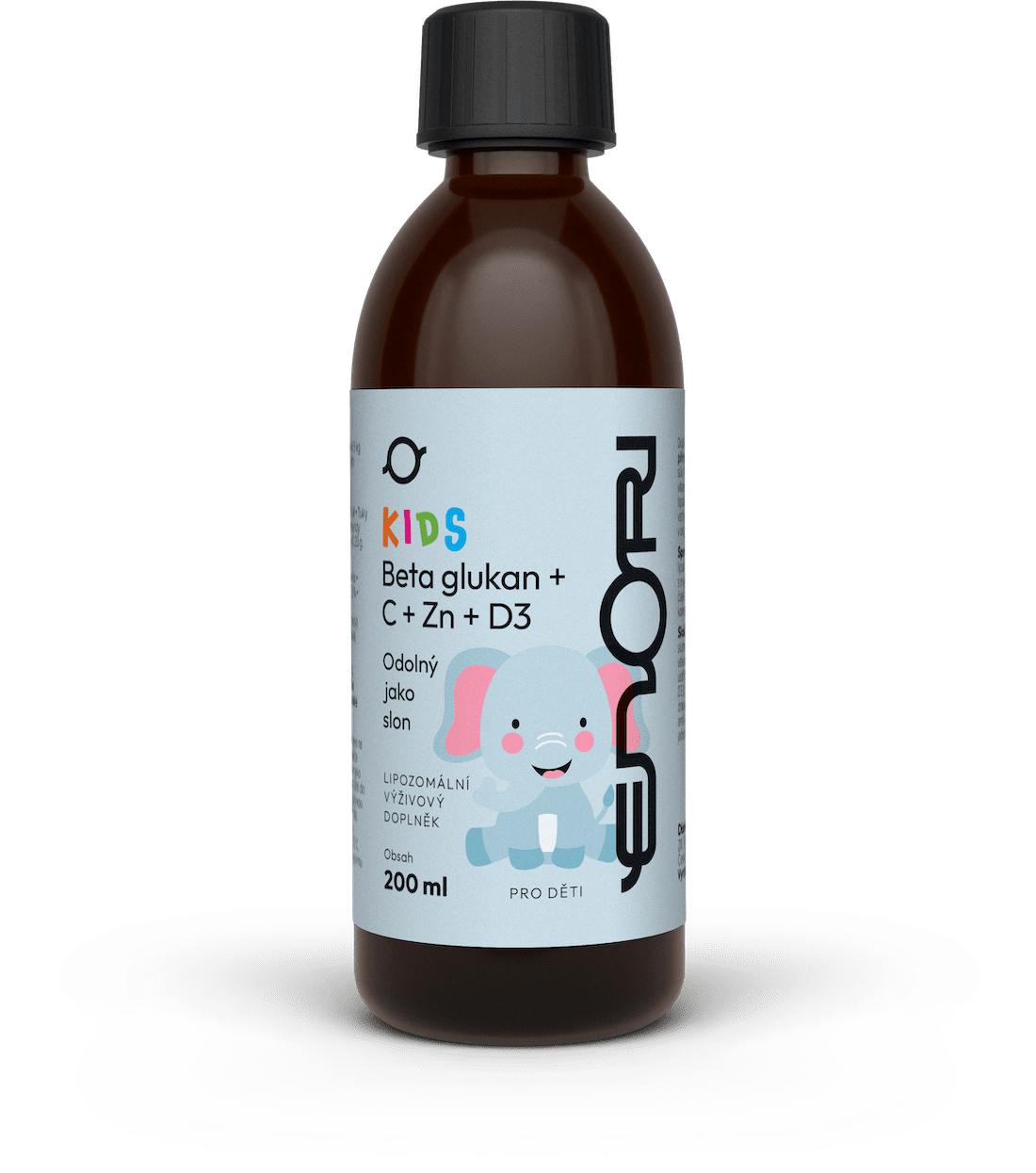 Enori lipozomální BetaGlukan+C+D3+Zinek pro děti, 200 ml