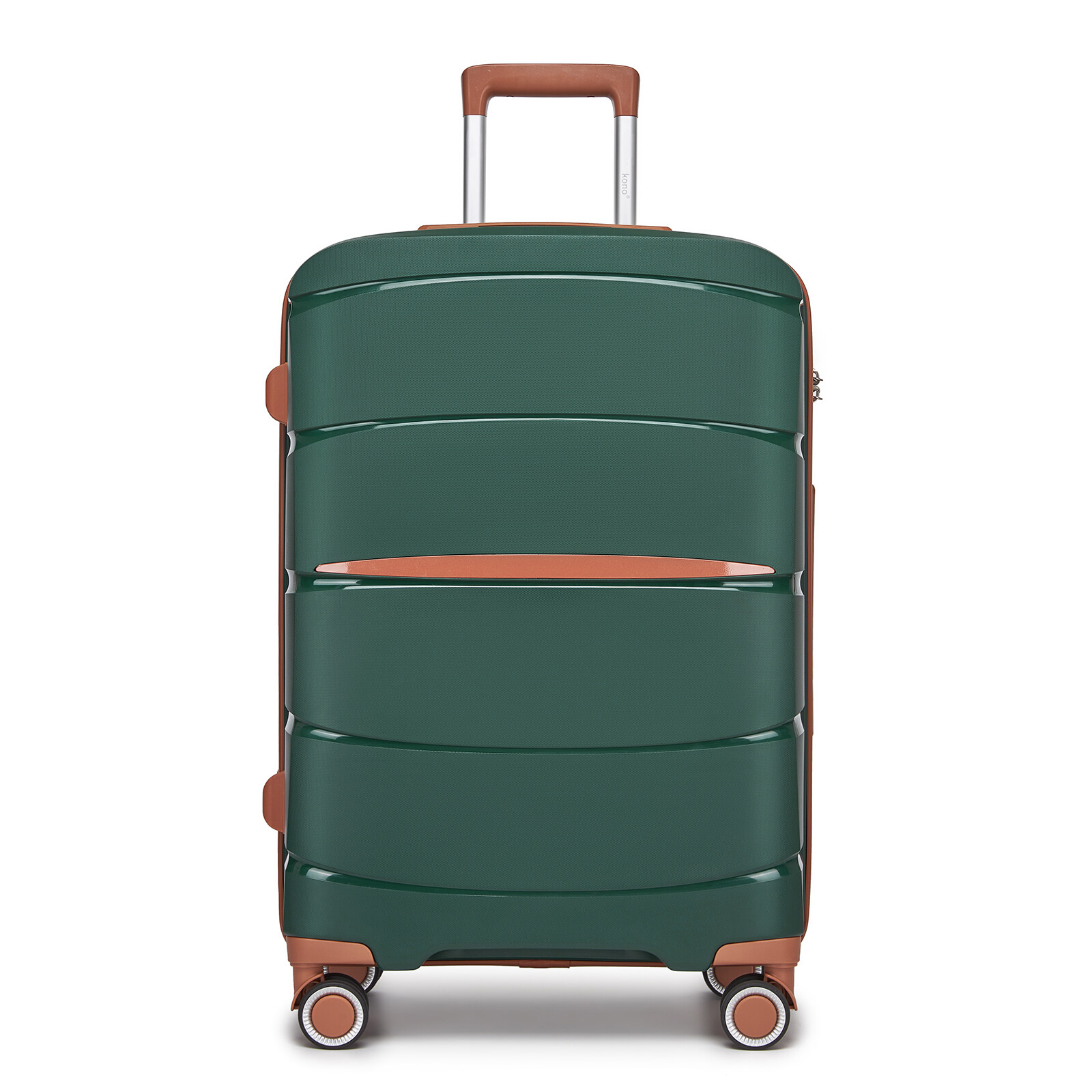 Moderní cestovní kufr Kono - PP - zelený - 61 L