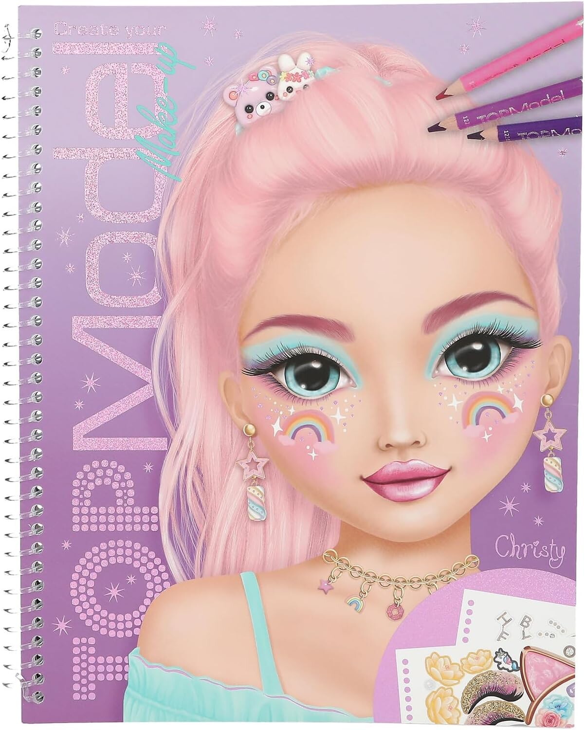 Top model Top model, 13983, Make up, kreativní sešit se samolepkami