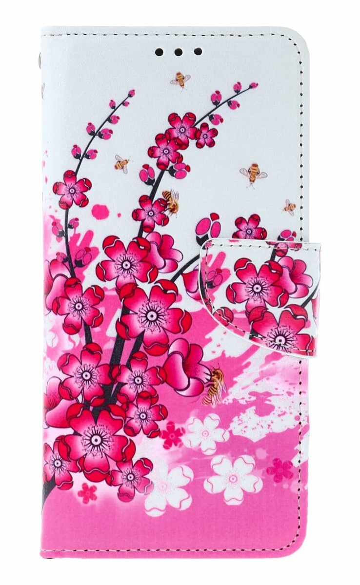 Pouzdro TopQ Motorola Moto G86 5G knížkové Kytičky 170019