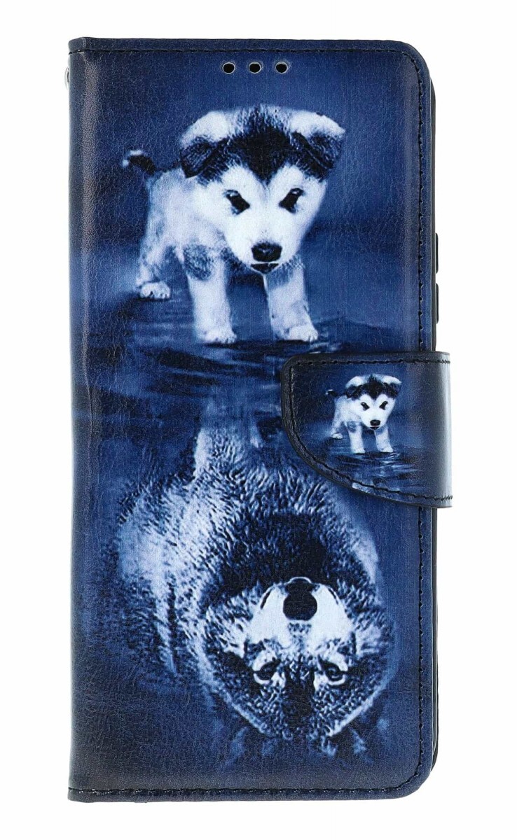 Pouzdro TopQ Xiaomi Redmi 15 knížkové Odraz vlka 168126