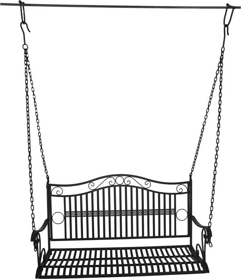Černá kovová zahradní houpačka Cumbal – Garden Pleasure