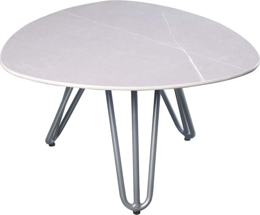 Zahradní odkládací stolek s deskou z kamene 68x67,5 cm Emilia – Garden Pleasure