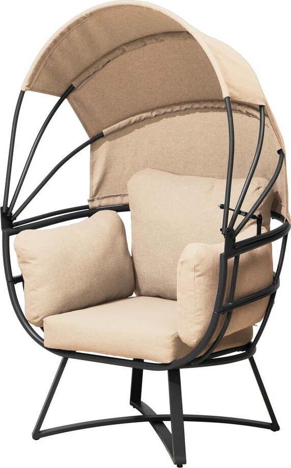 Béžové kovové zahradní křeslo Delos – Garden Pleasure