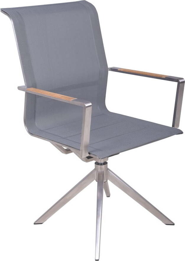 Šedá kovová zahradní židle Salida – Garden Pleasure