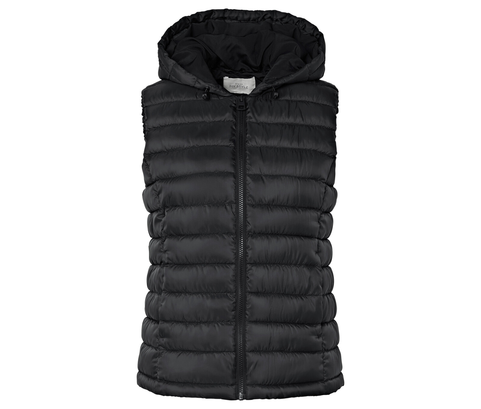 Tchibo - Prošívaná vesta s kapucí - pro ženy - vel. 46 - barva: černá