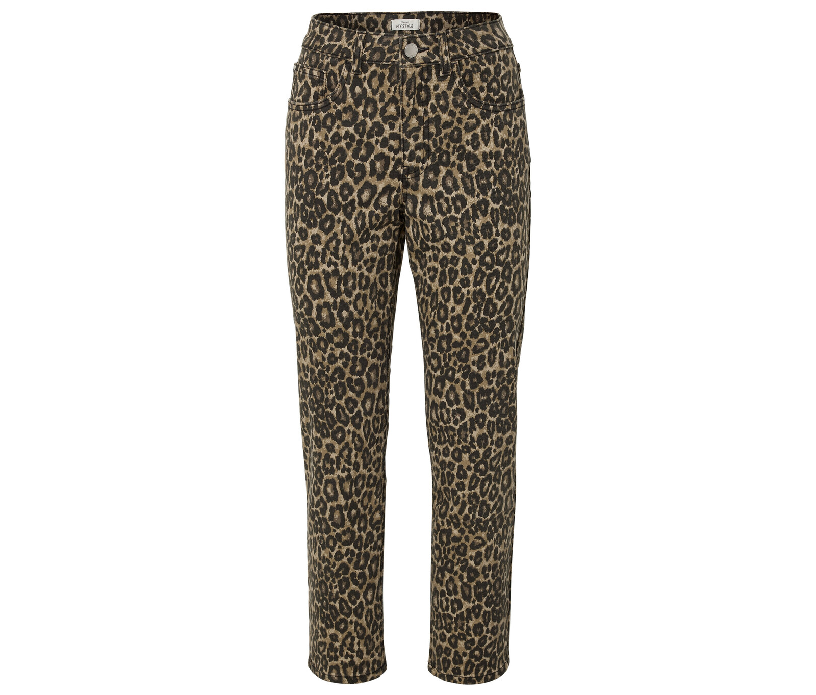 Tchibo - Džíny modern s potiskem – střih »Ava« - pro ženy - vel. 42 - barva: černá/s potiskem