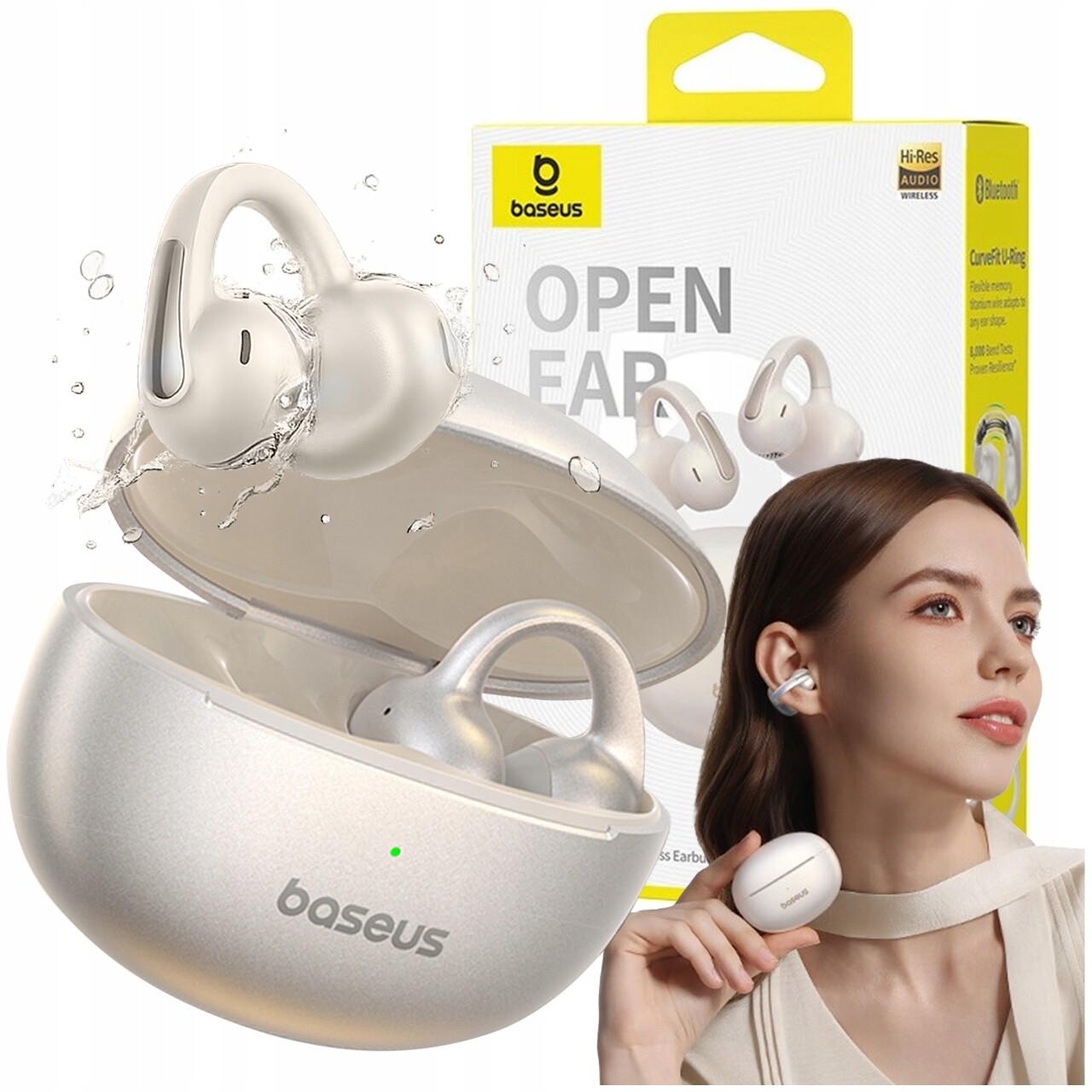 Bezdrátová Bluetooth Sluchátka S Klipem Bowie MC1 Pro Ows Baseus IP67