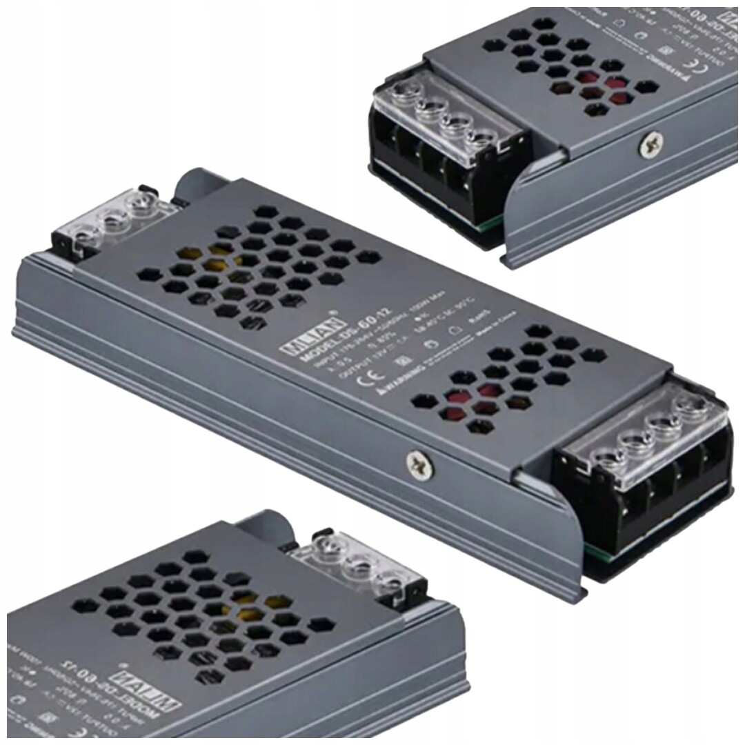 Led zdroj 300W 12V Vnitřní Tichý Stabilizovaný Pro Led Pásky Výkonný