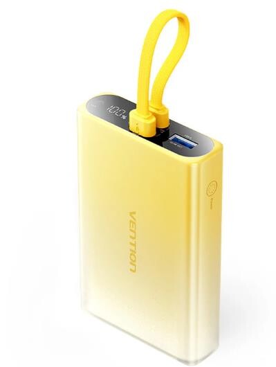 Powerbanka Usb 10000MAH 22.5W/YELLOW FHZY0 Vention
