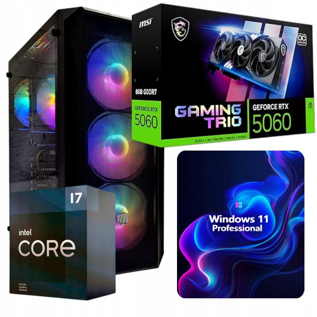 Počítač Pro Hry Gamer Expert i7 32GB/1TB Ssd Rtx 5060 8GB