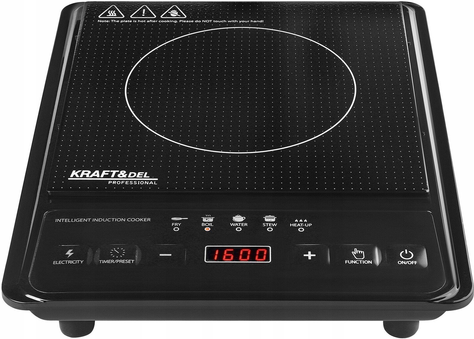 Indukční Sporák 2000 W, Časovač, 5 Programů