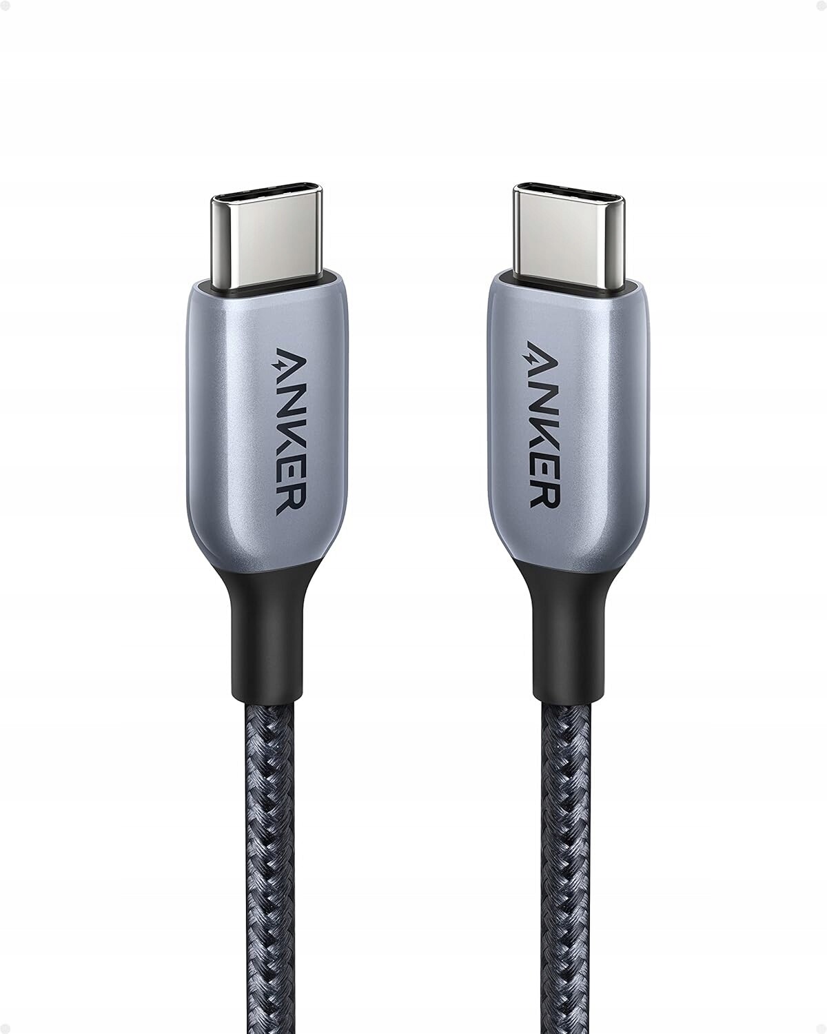 Anker 765 Usb-c to Usb-c Kabel 140W 6ft Nylon Pletený Šedý